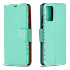 Leather Case Stands Flip Cover Holder B06F for Samsung Galaxy Note 20 5G Green