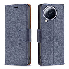 Leather Case Stands Flip Cover Holder B06F for Xiaomi Civi 3 5G Blue