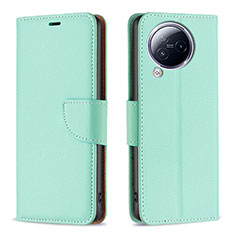 Leather Case Stands Flip Cover Holder B06F for Xiaomi Civi 3 5G Green