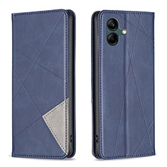 Leather Case Stands Flip Cover Holder B07F for Samsung Galaxy A04E Blue