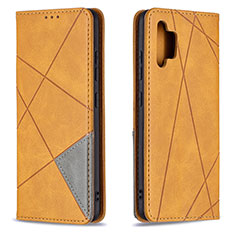 Leather Case Stands Flip Cover Holder B07F for Samsung Galaxy A32 5G Light Brown