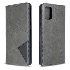 Leather Case Stands Flip Cover Holder B07F for Samsung Galaxy A71 5G Gray