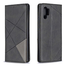 Leather Case Stands Flip Cover Holder B07F for Samsung Galaxy Note 10 Plus 5G Black