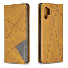 Leather Case Stands Flip Cover Holder B07F for Samsung Galaxy Note 10 Plus 5G Light Brown