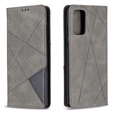 Leather Case Stands Flip Cover Holder B07F for Samsung Galaxy Note 20 5G Gray
