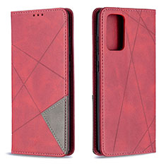 Leather Case Stands Flip Cover Holder B07F for Samsung Galaxy Note 20 5G Red