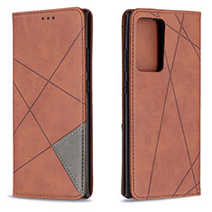 Leather Case Stands Flip Cover Holder B07F for Samsung Galaxy Note 20 Ultra 5G Brown