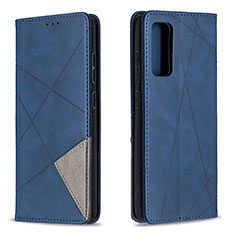 Leather Case Stands Flip Cover Holder B07F for Samsung Galaxy S20 FE (2022) 5G Blue