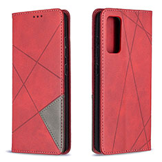 Leather Case Stands Flip Cover Holder B07F for Samsung Galaxy S20 FE (2022) 5G Red
