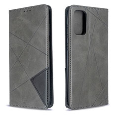 Leather Case Stands Flip Cover Holder B07F for Samsung Galaxy S20 Gray