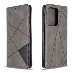 Leather Case Stands Flip Cover Holder B07F for Samsung Galaxy S20 Plus Gray
