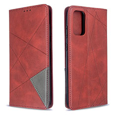 Leather Case Stands Flip Cover Holder B07F for Samsung Galaxy S20 Red