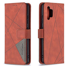 Leather Case Stands Flip Cover Holder B08F for Samsung Galaxy M32 5G Orange
