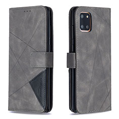Leather Case Stands Flip Cover Holder B08F for Samsung Galaxy M60s Gray