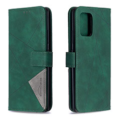 Leather Case Stands Flip Cover Holder B08F for Samsung Galaxy M80S Green