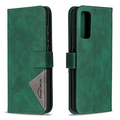 Leather Case Stands Flip Cover Holder B08F for Samsung Galaxy S20 FE (2022) 5G Green