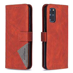 Leather Case Stands Flip Cover Holder B08F for Samsung Galaxy S20 Plus 5G Orange