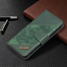 Leather Case Stands Flip Cover Holder B08F for Samsung Galaxy S21 Plus 5G Green