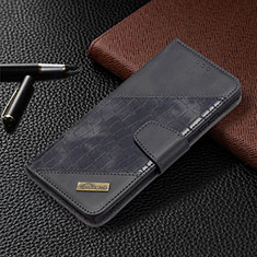 Leather Case Stands Flip Cover Holder B08F for Samsung Galaxy S22 Ultra 5G Black