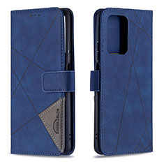 Leather Case Stands Flip Cover Holder B08F for Xiaomi Mi 11T 5G Blue