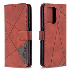 Leather Case Stands Flip Cover Holder B08F for Xiaomi Mi 11T 5G Orange
