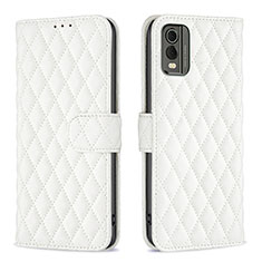 Leather Case Stands Flip Cover Holder B11F for Nokia C32 White