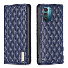 Leather Case Stands Flip Cover Holder B11F for Nokia G11 Blue