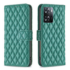 Leather Case Stands Flip Cover Holder B11F for OnePlus Nord N20 SE Green