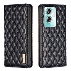 Leather Case Stands Flip Cover Holder B11F for Oppo A2 5G Black