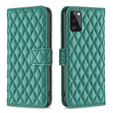 Leather Case Stands Flip Cover Holder B11F for Samsung Galaxy A41 Green
