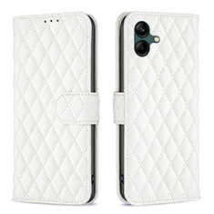 Leather Case Stands Flip Cover Holder B11F for Samsung Galaxy M04 White