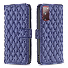 Leather Case Stands Flip Cover Holder B11F for Samsung Galaxy S20 FE (2022) 5G Blue