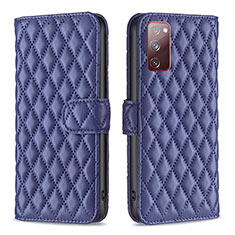 Leather Case Stands Flip Cover Holder B11F for Samsung Galaxy S20 Lite 5G Blue