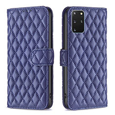 Leather Case Stands Flip Cover Holder B11F for Samsung Galaxy S20 Plus 5G Blue