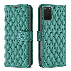 Leather Case Stands Flip Cover Holder B11F for Samsung Galaxy S20 Plus Green