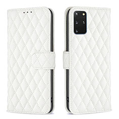 Leather Case Stands Flip Cover Holder B11F for Samsung Galaxy S20 Plus White