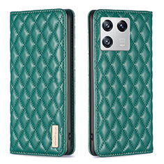 Leather Case Stands Flip Cover Holder B11F for Xiaomi Mi 13 Pro 5G Green