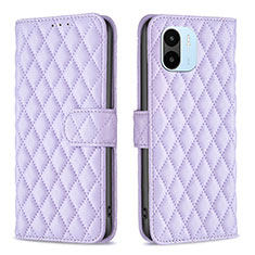 Leather Case Stands Flip Cover Holder B11F for Xiaomi Redmi A2 Plus Purple