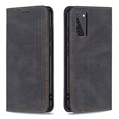 Leather Case Stands Flip Cover Holder B15F for Samsung Galaxy S20 FE (2022) 5G Black