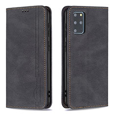 Leather Case Stands Flip Cover Holder B15F for Samsung Galaxy S20 Plus 5G Black