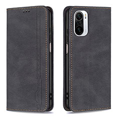 Leather Case Stands Flip Cover Holder B15F for Xiaomi Mi 11X 5G Black