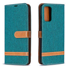 Leather Case Stands Flip Cover Holder B16F for Samsung Galaxy Note 20 5G Green