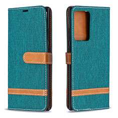 Leather Case Stands Flip Cover Holder B16F for Samsung Galaxy Note 20 Ultra 5G Green