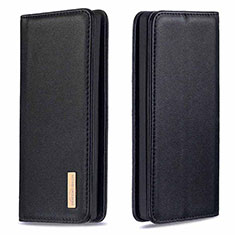 Leather Case Stands Flip Cover Holder B17F for Samsung Galaxy Note 10 Plus 5G Black