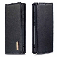 Leather Case Stands Flip Cover Holder B17F for Samsung Galaxy Note 20 5G Black