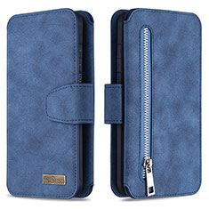 Leather Case Stands Flip Cover Holder B18F for Samsung Galaxy S20 5G Blue