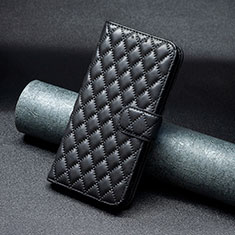 Leather Case Stands Flip Cover Holder B19F for Nokia C12 Black
