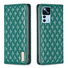 Leather Case Stands Flip Cover Holder B19F for Xiaomi Mi 12T 5G Green