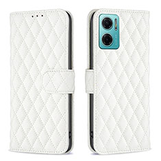 Leather Case Stands Flip Cover Holder B19F for Xiaomi Redmi 10 Prime Plus 5G White