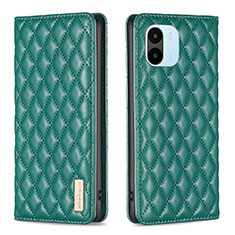 Leather Case Stands Flip Cover Holder B19F for Xiaomi Redmi A1 Green